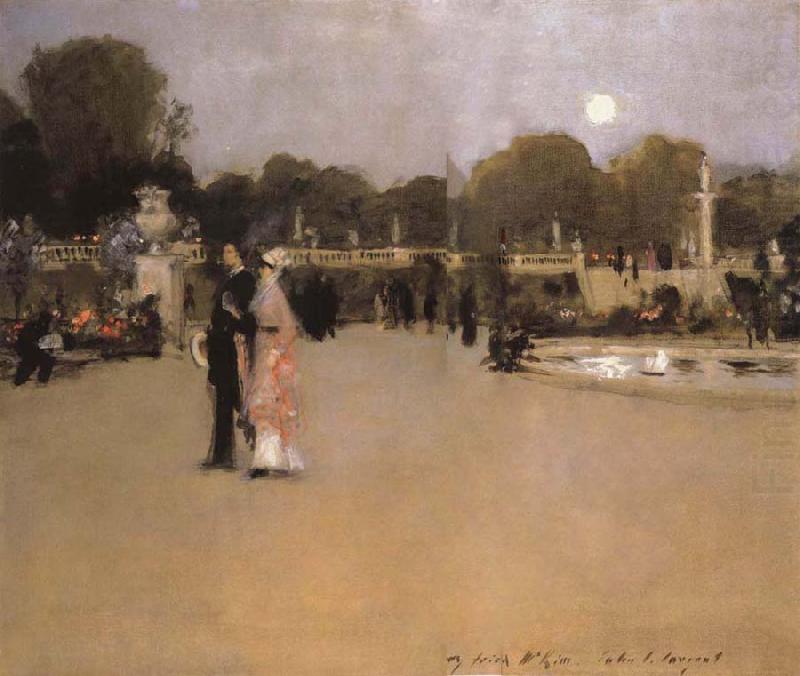 John Singer Sargent The Luxembourg Gardens at Twilight china oil painting image